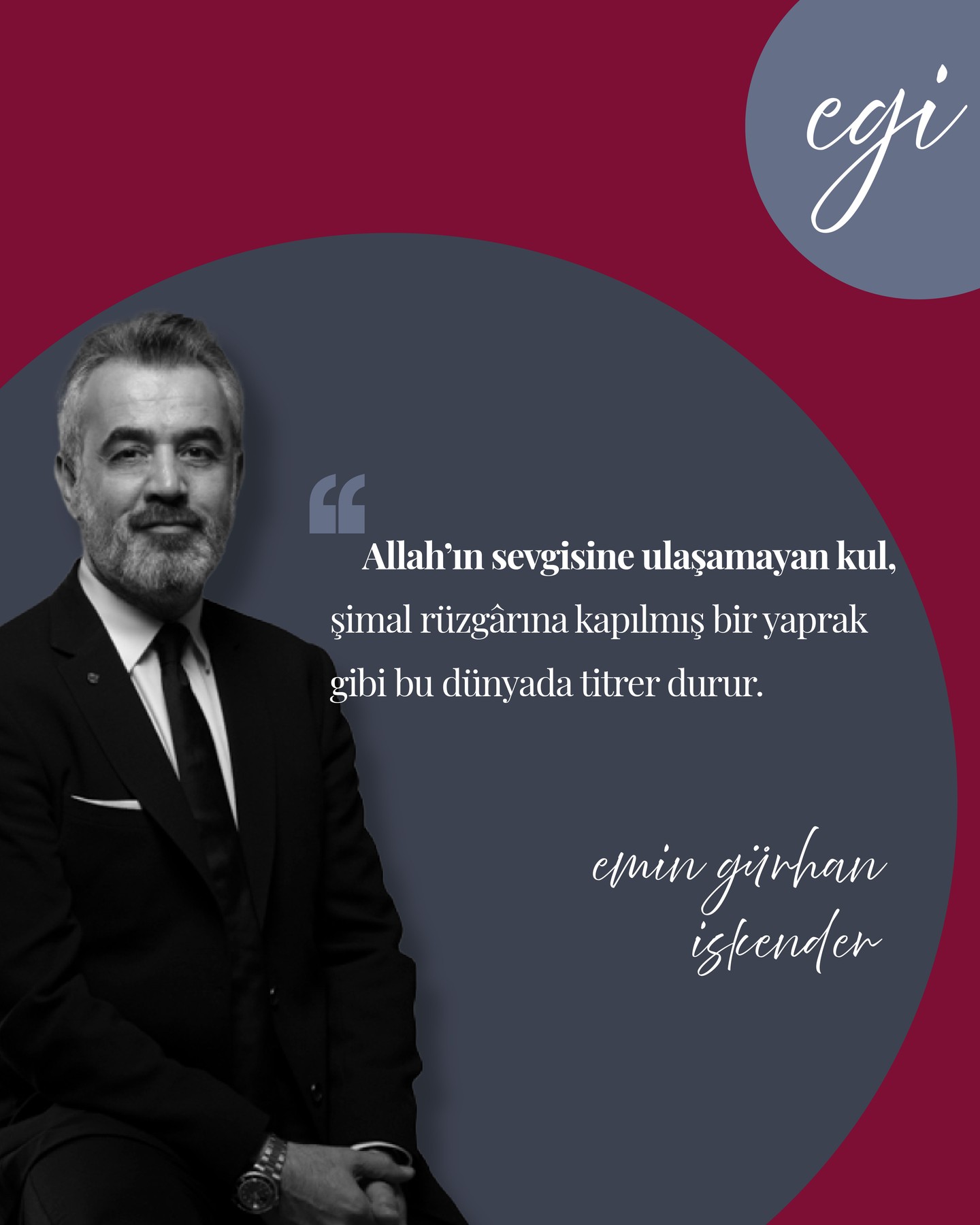 🌿Bir insanın kalbi, sevginin kaynağıyla buluşmadığında; en sert rüzgârda savrulan bir yaprak gibi olur.
Dünyanın karmaşasında yönünü bulmak isteyen ruh, eğer ilahi sevgiyle bağını kuramamışsa, iç huzuruna asla kavuşamaz.

Gerçek huzur; ne sahip olduklarımızda, ne kazandıklarımızda gizlidir.
O huzur, Allah’ın sevgisini hissedebildiğimiz o derin teslimiyet anında saklıdır.

Çünkü o sevgiye ulaşan bir kalp, artık dış dünyanın fırtınalarından korkmaz.
Kendini rüzgâra değil, Yaradan’ın rızasına bırakır.

Bu yüzden bazen durmak, sessiz kalmak, içe dönmek gerekir.
Zihin değil, kalp konuştuğunda insan, hayatın gürültüsü içinde kaybolmaz artık.

O an, anlamsızlık yerini dinginliğe, boşluk duygusu ise varoluşun sıcaklığına bırakır. 🌙

— Emin Gürhan İskender

#Maneviyat
#KalbinDili
#İçselYolculuk
#HakikatinSesi
#Egi
#EminGürhanİskender